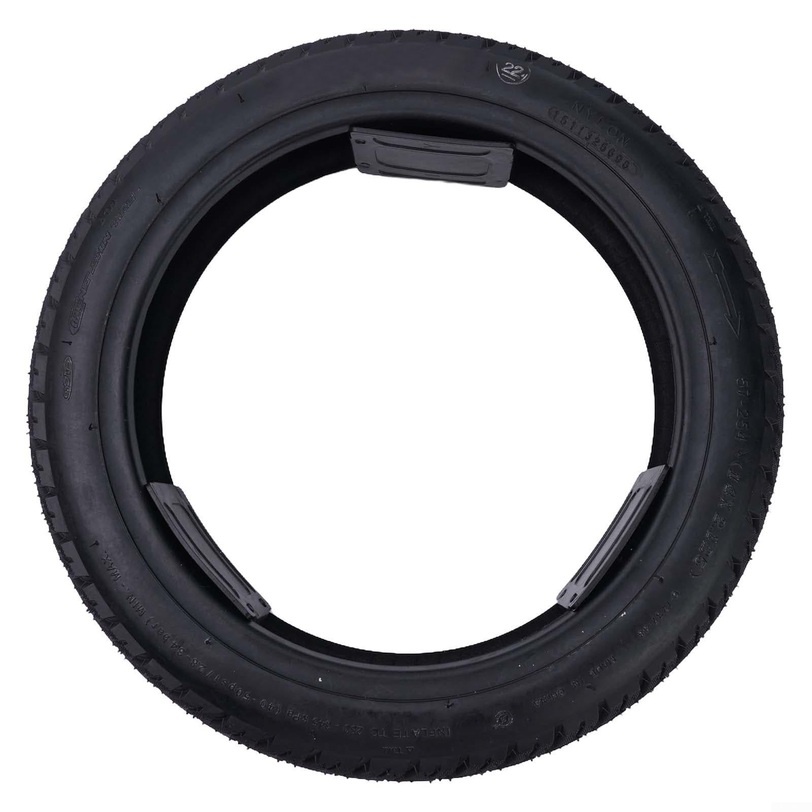 Tubeless Reifen, 14 Zoll Tubeless Reifen Ersatzreifen für Elektrofahrräder, Gummimaterial für Haltbarkeit und Stabilität von Lioaeust