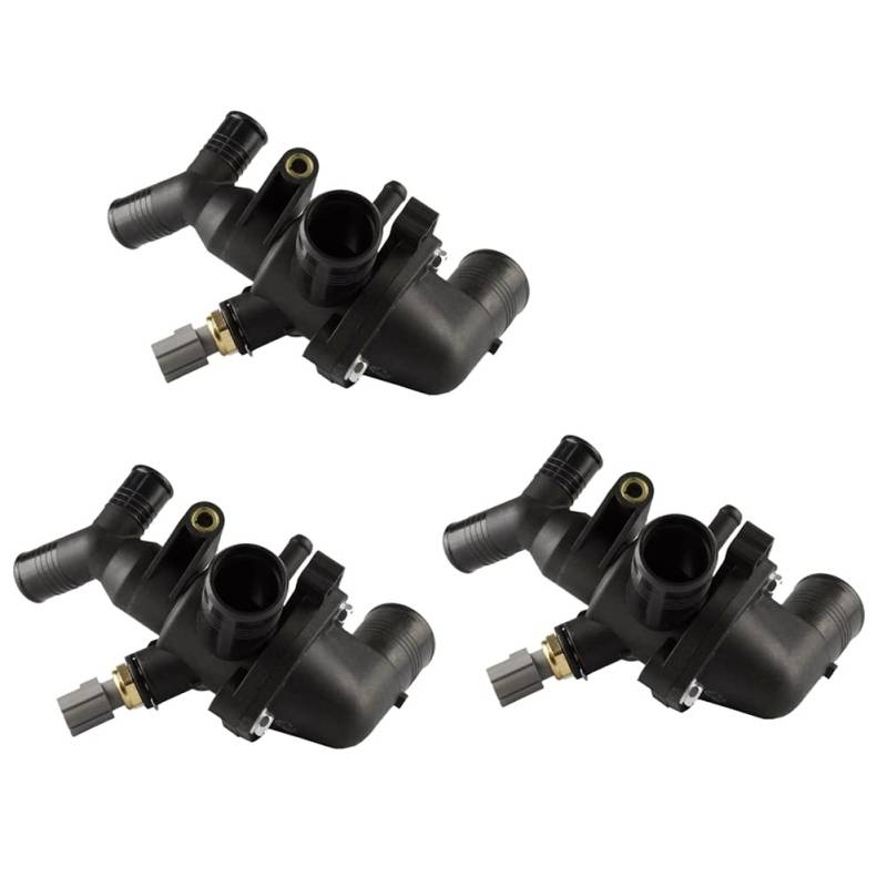 Lioggyet 3X Thermostat GehäUse Sensor Baugruppe für Transit MK7 2.4 TDCi 2006-2012 BK3Q-8A586-AA BB3Q-8A586-AB von Lioggyet