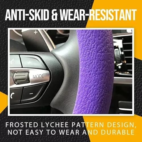 Cool Non-Slip Silicone Steering Wheel Protector, Silicone Steering Wheel Cover, Universal Fit Easy to Clean Steering Wheel, 32-40cm Steering Wheel is Universal (Light Brown) von Lioncool