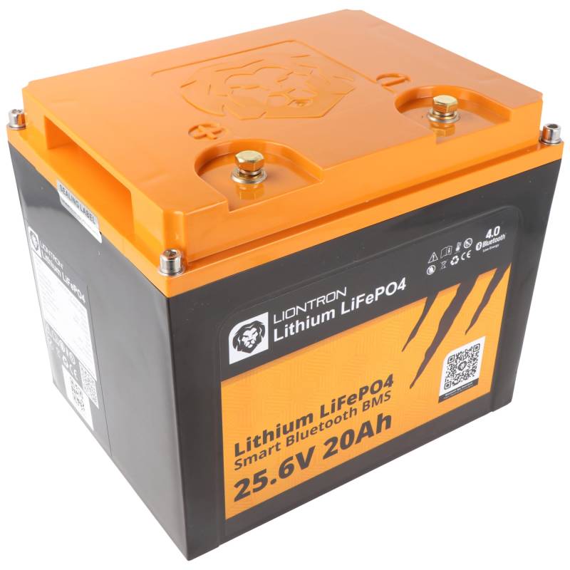 LIONTRON LiFePO4 Akku Smart BMS 25,6V, 20Ah - Vollwertiger Ersatz für 24 Volt Blei-Akkus von Liontron