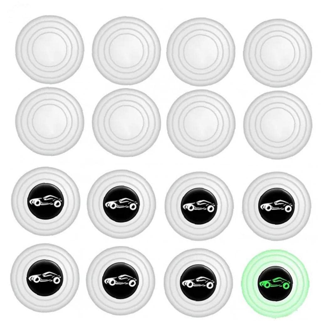 Autotür Stoßdämpfer, 16 Stück Leuchtende Auto -tür Schalldichte Aufkleber, Türkantenschutz Stoßfänger Kissen Auto Tür Stoßdämpfer von Lipfer