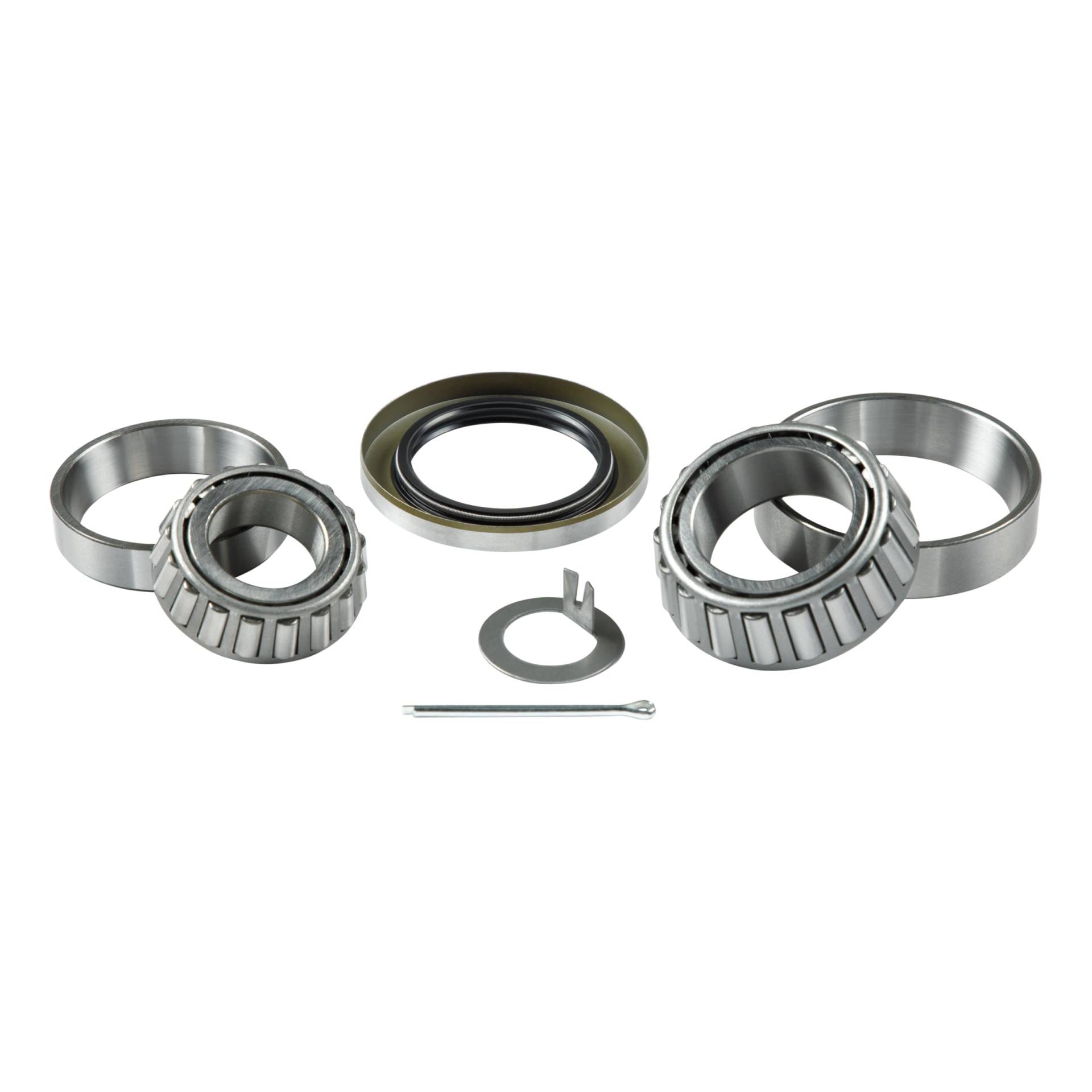 Lippert Anhänger Lager Ersatz Kit für 3,2 kg Achsnaben mit inneren & äußeren Lagerkegeln Rennen 5,7 cm Innendurchmesser Doppellippe Fettdichtung 4,4 cm Splint 3,8 cm Tang Spindelscheibe von Lippert Components