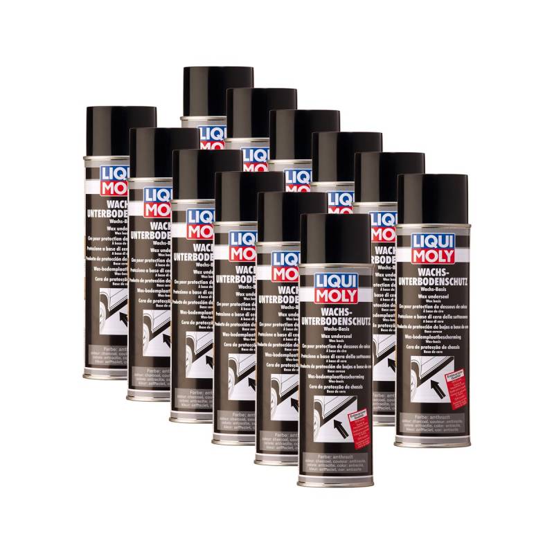 12x LIQUI Moly 6100 Wachs Unterbodenschutz schwarz anthrazit 500ml von Liqui Moly