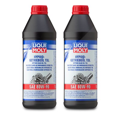 Liqui Moly 2x 1 L Hypoid-Getriebeöl (GL4/5) TDL SAE 80W-90 [Hersteller-Nr. 20645] von Liqui Moly