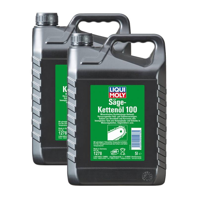 2x LIQUI MOLY 1278 Säge-Kettenöl 100 Motor Säge Ketten Öl 5L von Liqui Moly