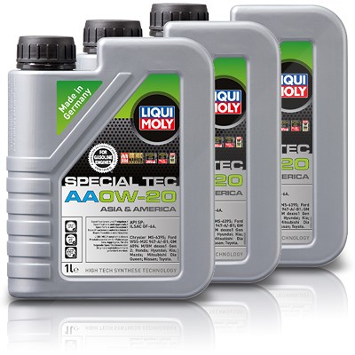 Liqui Moly 3x 5 L MOTORÖL Special Tec AA 0W-20 [Hersteller-Nr. 9734] von Liqui Moly