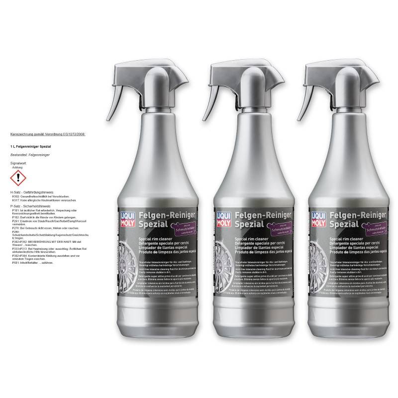 3x LIQUI MOLY 1597 Felgen-Reiniger Spezial Felgenpflege 1L von Liqui Moly