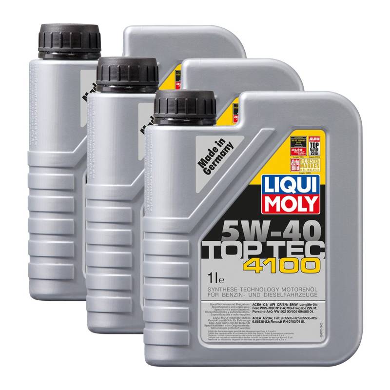 3x LIQUI MOLY 3700 Top Tec 4100 5W-40 Motoröl von LIQUI-MOLY_bundle