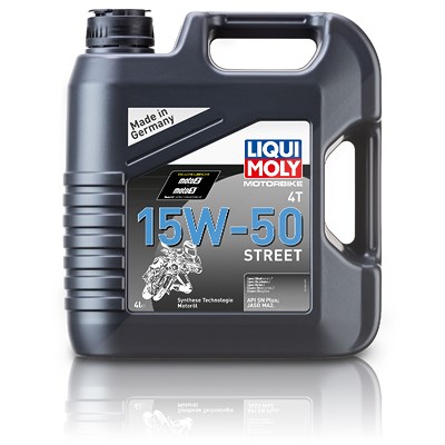 Liqui Moly 4 L Motorbike 4T 15W-50 Street Motoröl [Hersteller-Nr. 1689] von Liqui Moly