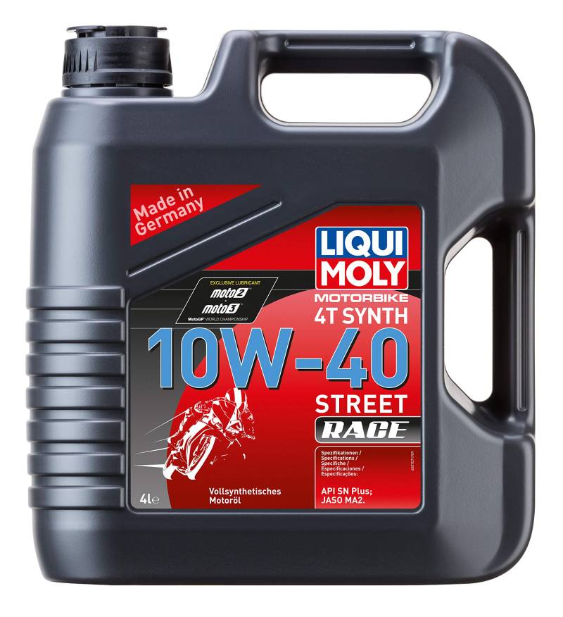 LIQUI MOLY Motorbike 4T Synth 10W-40 Street Race | 4 L | Motorrad 4-Takt-Öl | Art.-Nr.: 20754 von Liqui Moly