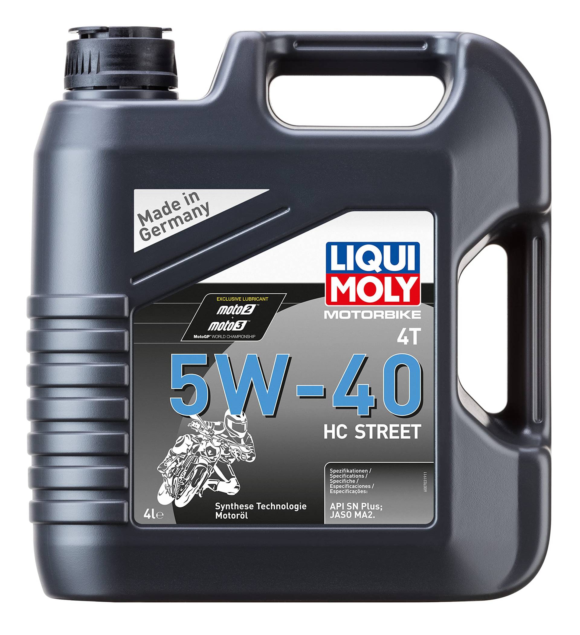 4L 4 Liter LIQUI MOLY MOTORBIKE 4T HC STREET Motoröl Öl 5W-40 5W40 JASO MA2 von Liqui Moly