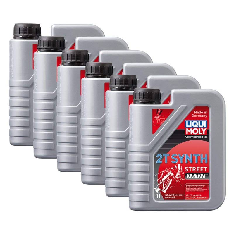 6x LIQUI MOLY 1505 Motorbike 2T Synth Street Racing Race Motoröl 1L von LIQUI-MOLY_bundle