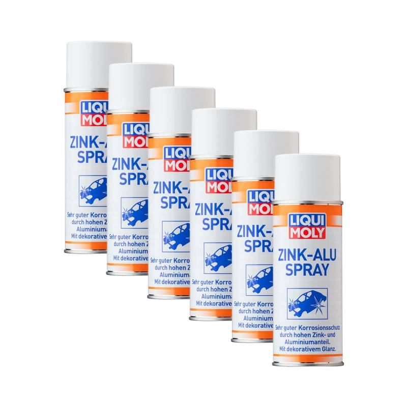 6x LIQUI MOLY 1640 Glanz Zink Spray Zinc Korrosionsschutz RostPflege 400ml von Liqui Moly