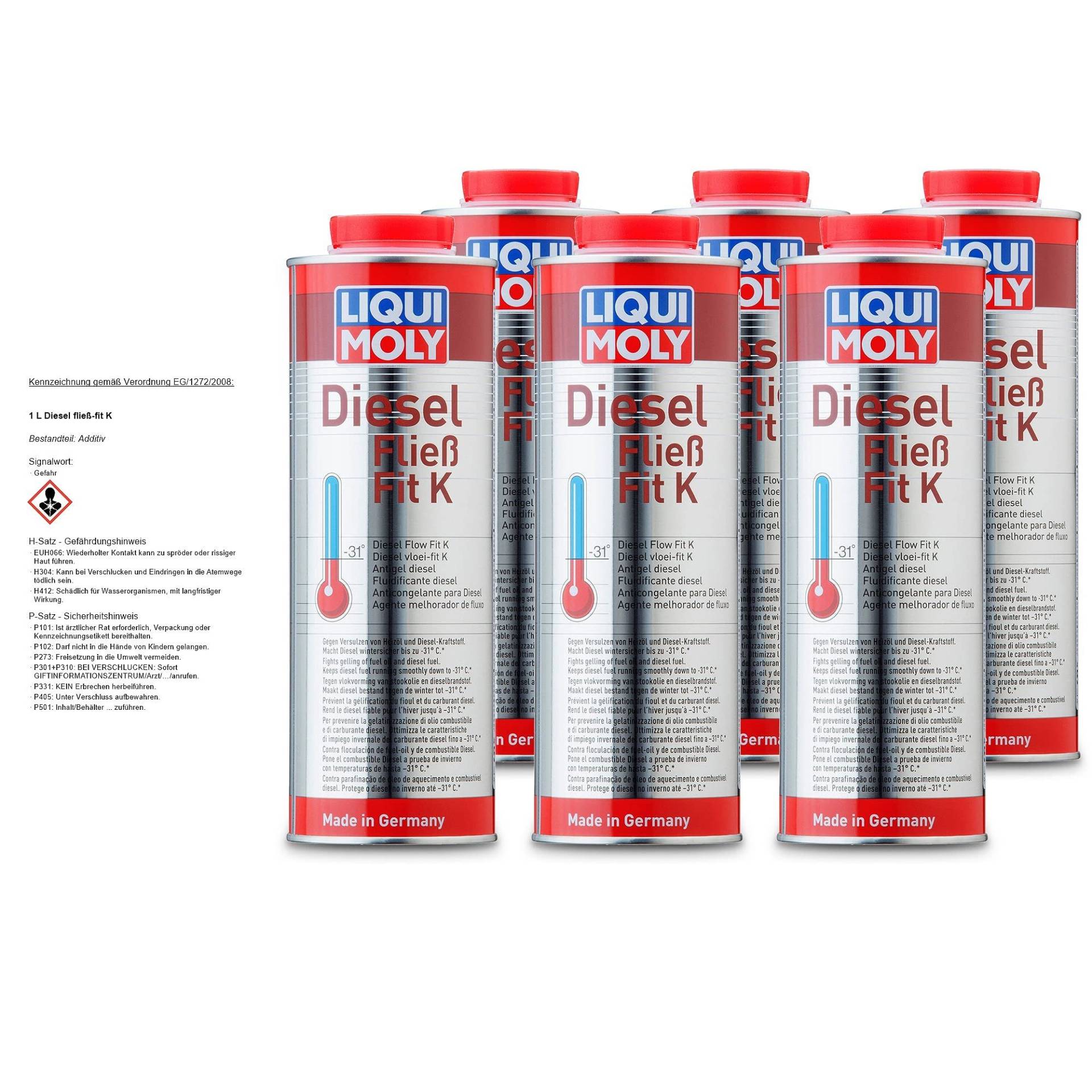 6x LIQUI MOLY 5131 Diesel Fließ-Fit K Winterfest Kraftstoffzusatz Additiv 1L von Liqui Moly