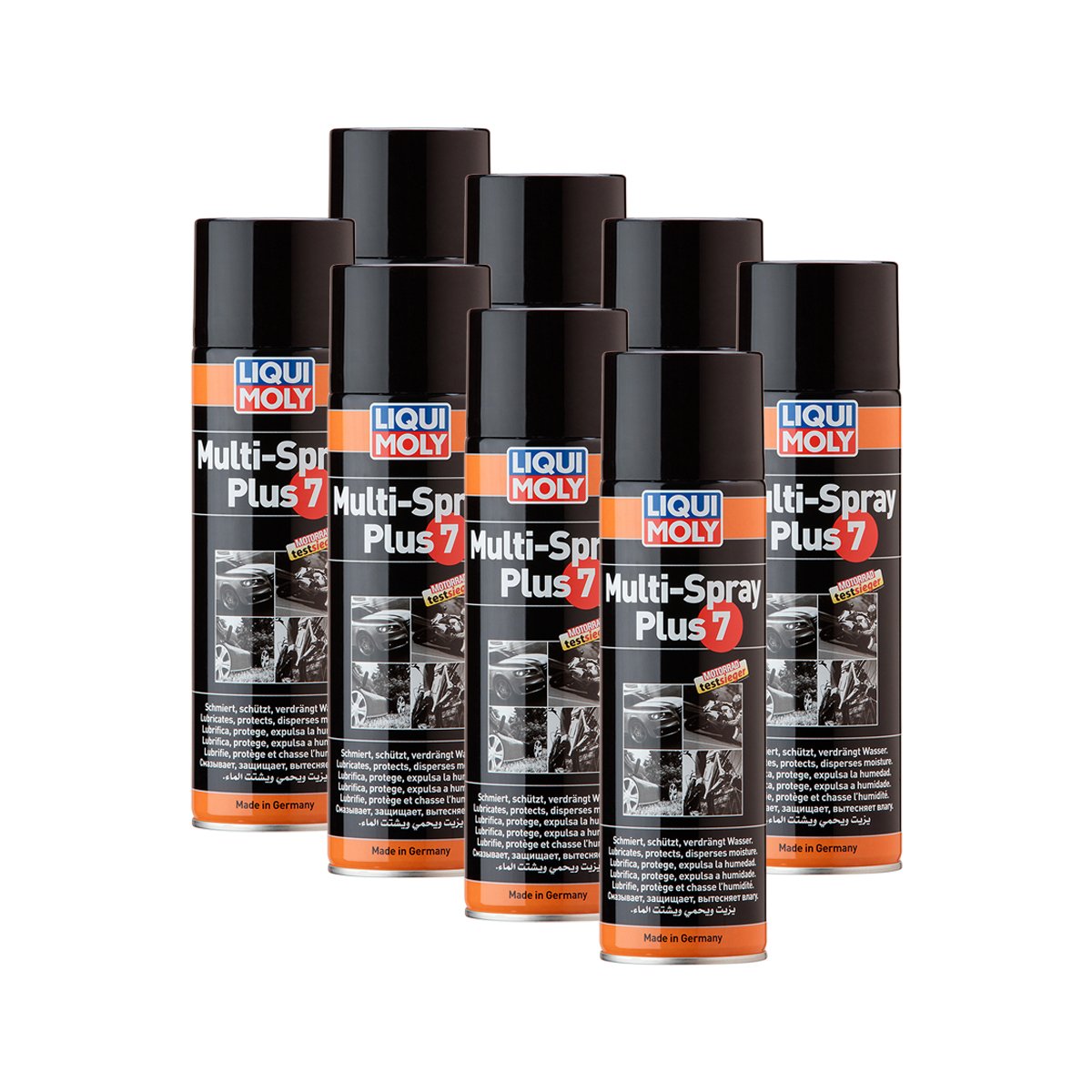 8X LIQUI Moly 3305 Multi-Spray Plus 7 Mehrfunktionsspray Elektronik Schutz 500ml von Liqui Moly