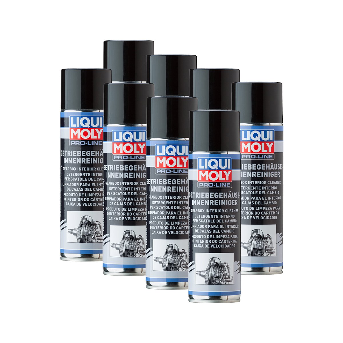 8x LIQUI MOLY 5188 Pro-Line Getriebegehäuse-Innenreiniger 500ml von Liqui Moly