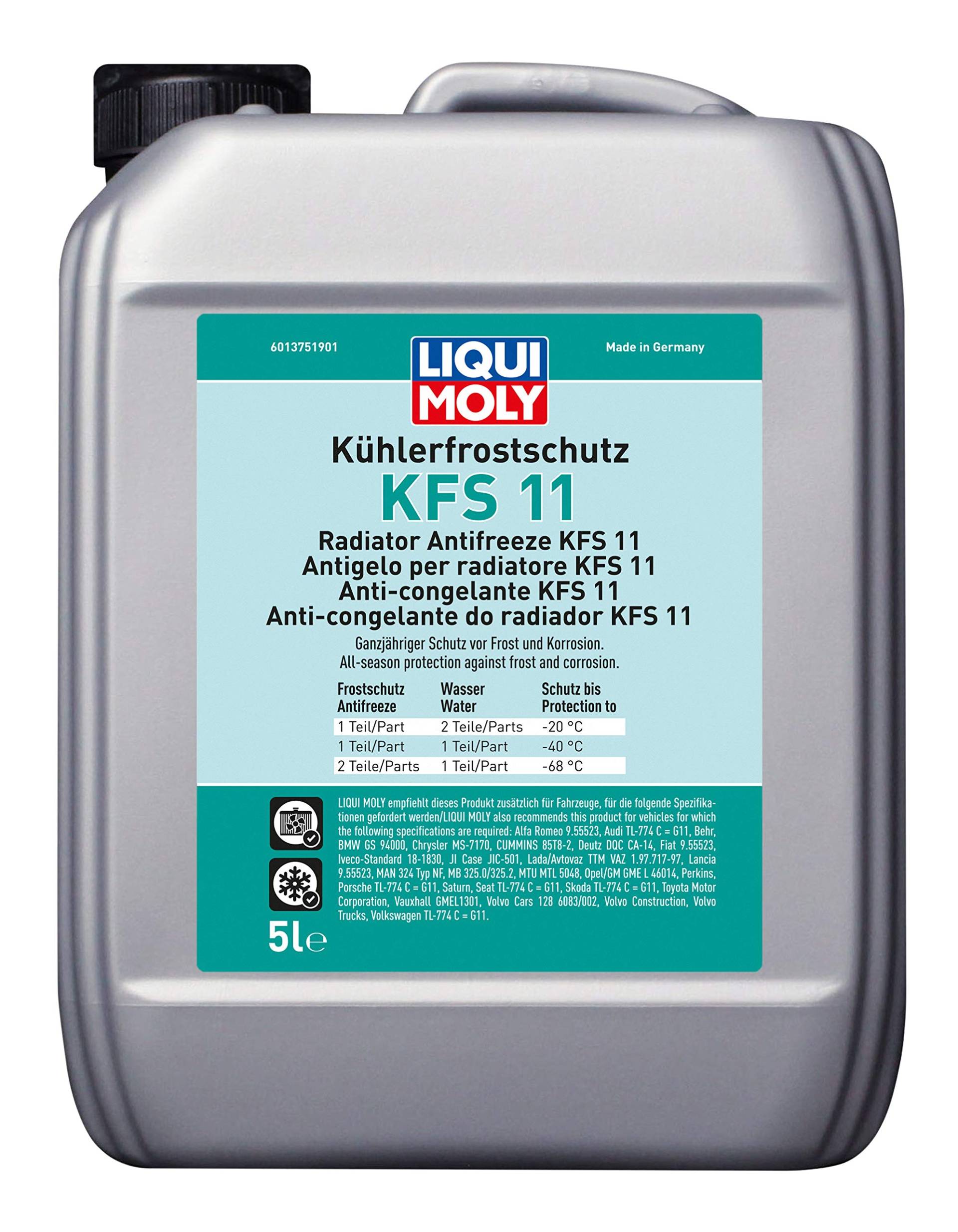 LIQUI MOLY Kühlerfrostschutz KFS 11 | 5 L | Kühlerschutz | Art.-Nr.: 21150 von Liqui Moly