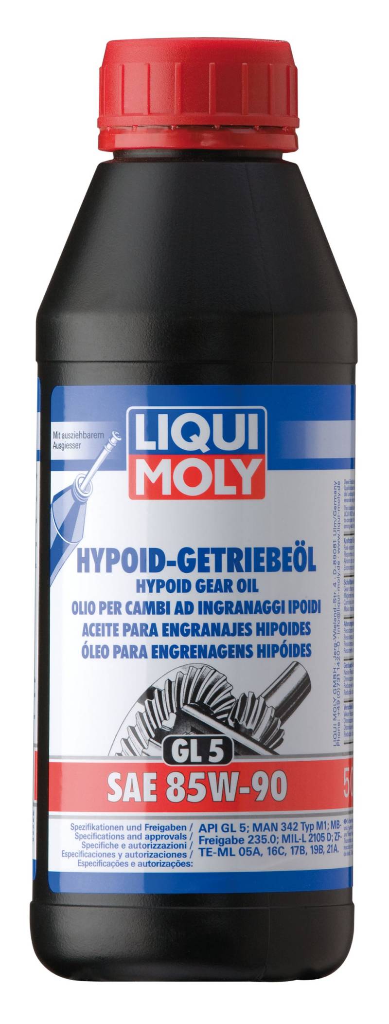 LIQUI MOLY 1404 Hypoid-Getriebeöl (GL 5) SAE 85 W-90, 500 ml von Liqui Moly