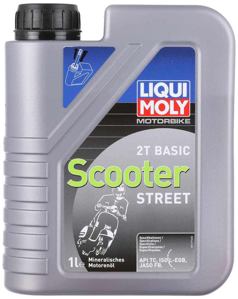 LIQUI MOLY Motorbike 2T Basic Scooter | 1 L | Motorrad 2-Takt-Öl | Art.-Nr.: 1619, farblos von Liqui Moly