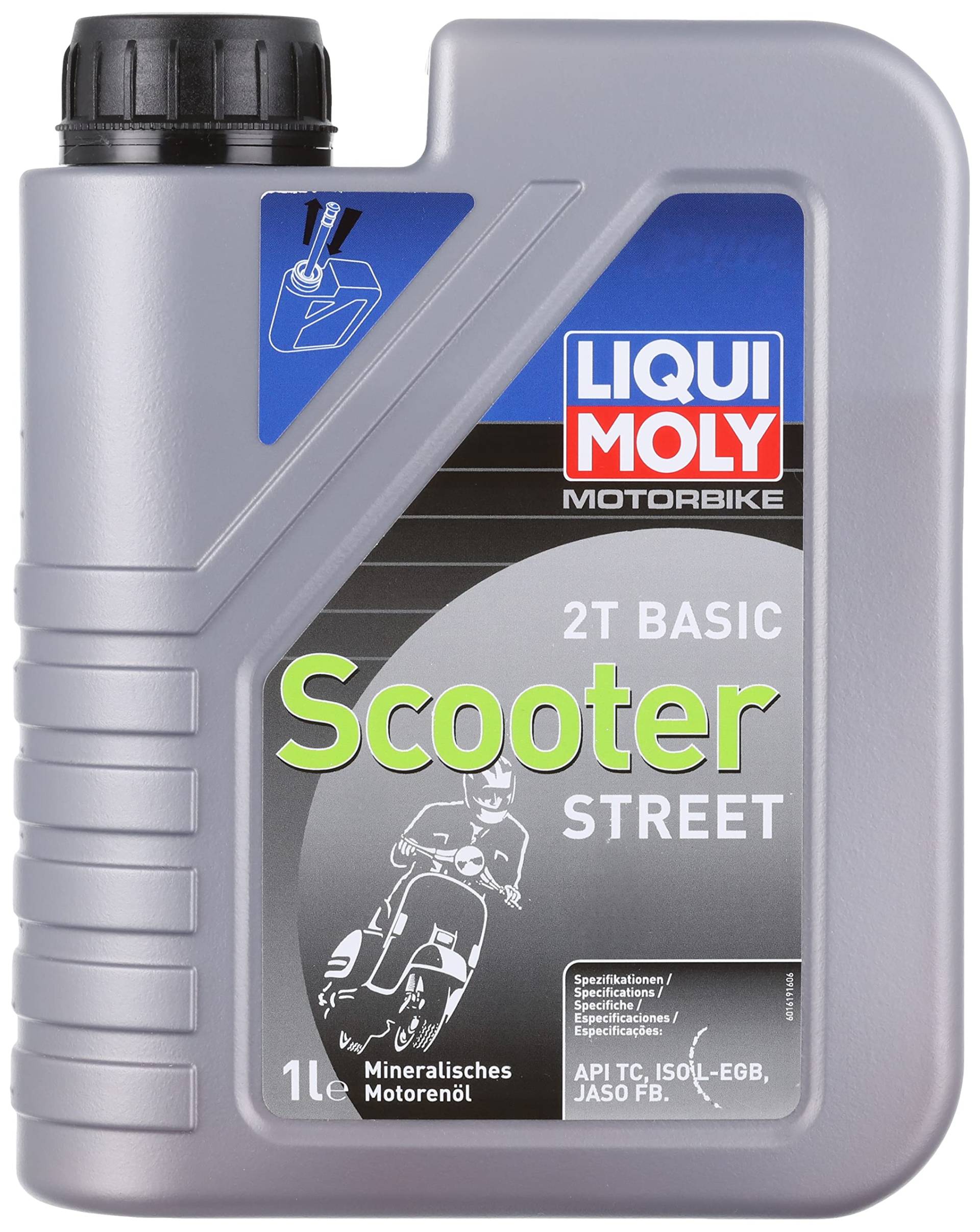 LIQUI MOLY Motorbike 2T Basic Scooter | 1 L | Motorrad 2-Takt-Öl | Art.-Nr.: 1619 von Liqui Moly