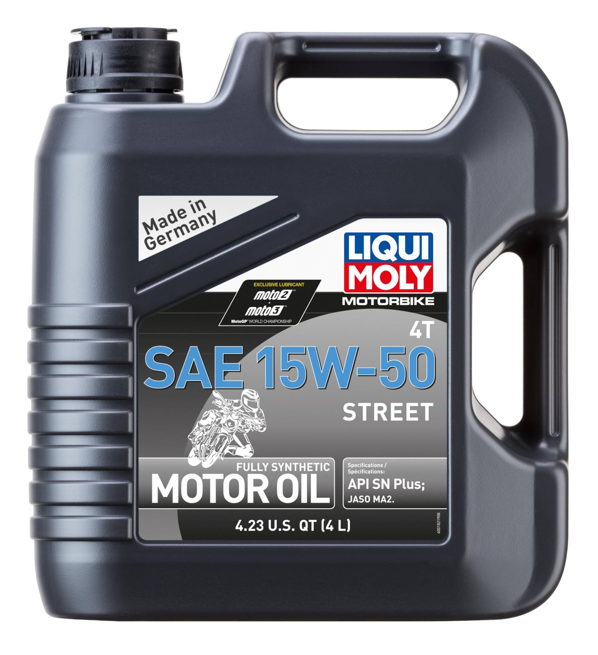 LIQUI MOLY Motorbike 4T 15W-50 Street | 4 L | Motorrad Synthesetechnologie Motoröl | Art.-Nr.: 1689 von Liqui Moly