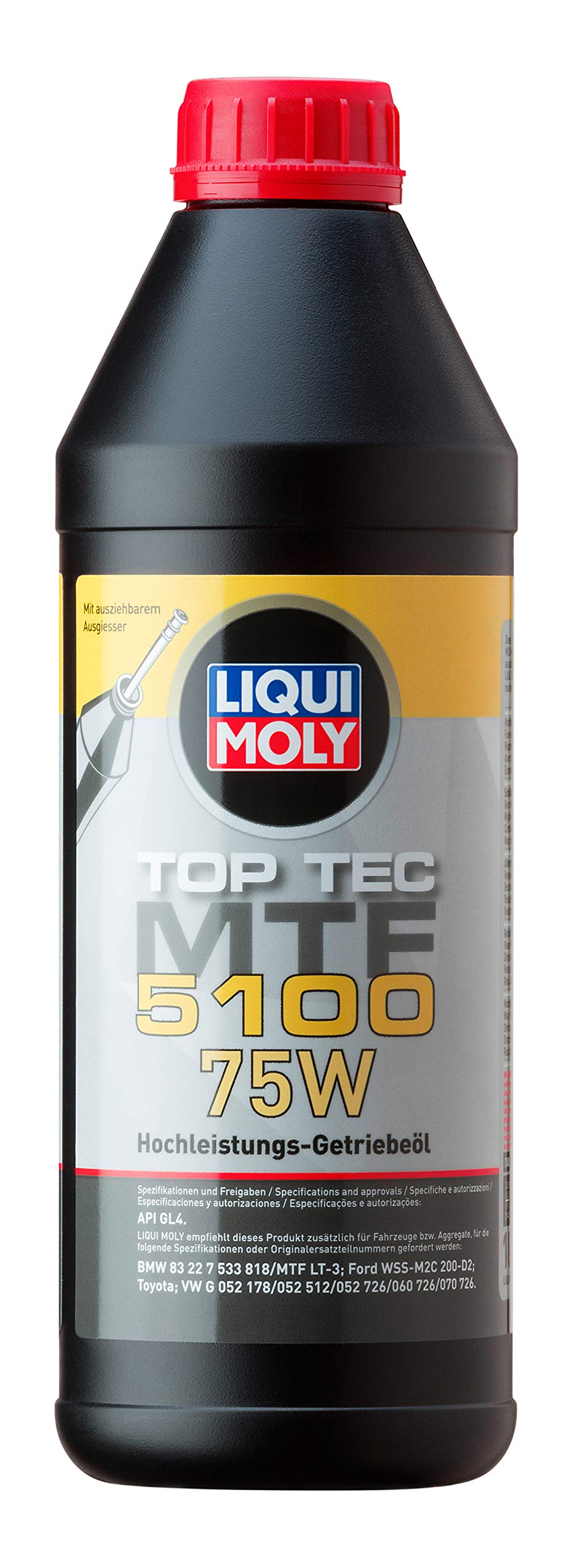 LIQUI MOLY Top Tec MTF 5100 75W | 1 L | Getriebeöl | Hydrauliköl | Art.-Nr.: 20842, farblos von Liqui Moly