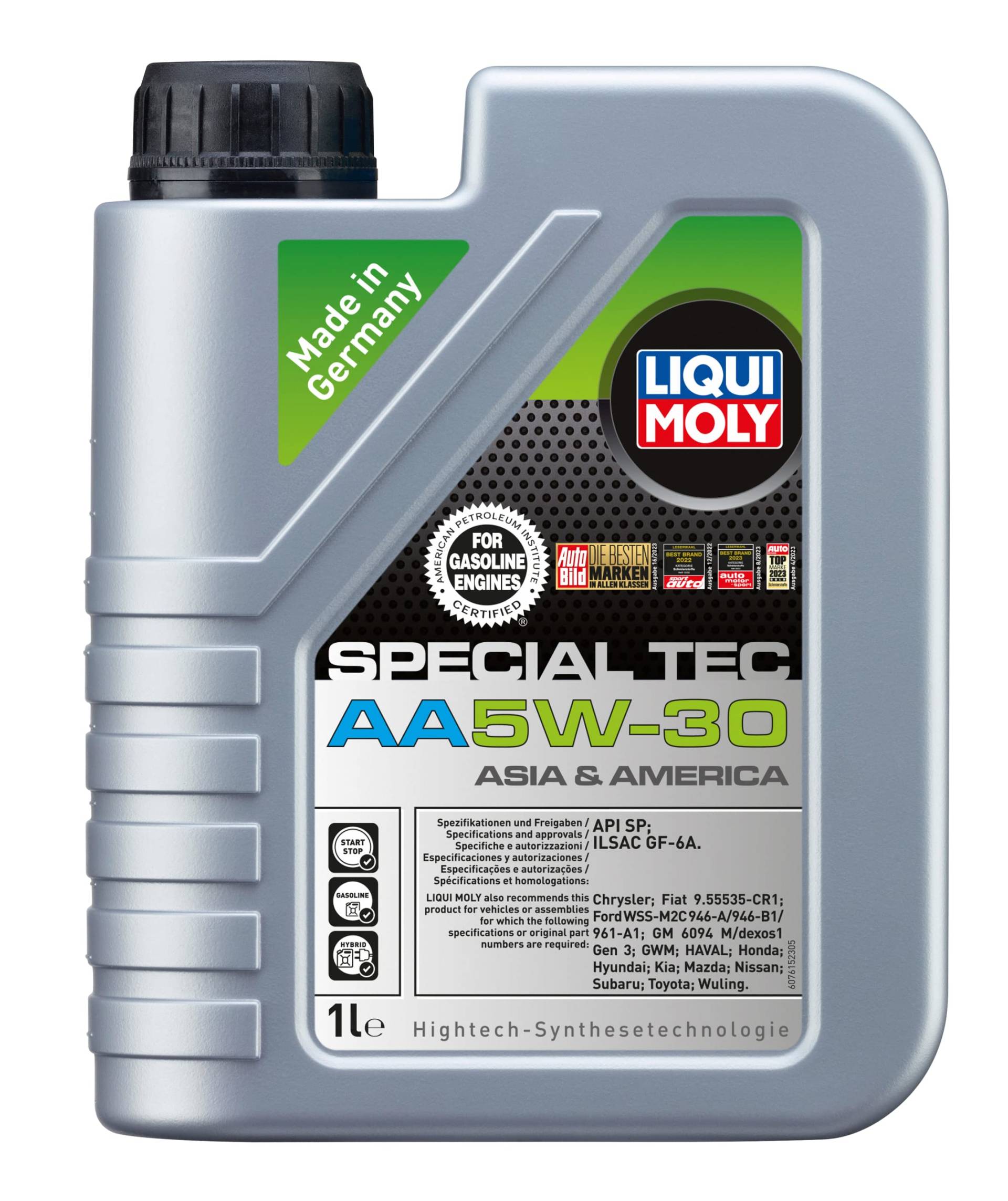 LIQUI MOLY Special Tec AA 5W-30 | 1 L | Synthesetechnologie Motoröl | Art.-Nr.: 20953, farblos von Liqui Moly