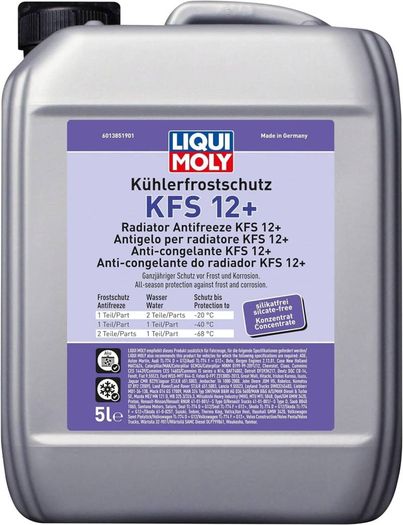 LIQUI MOLY Kühlerfrostschutz KFS 12+ | 5 L | Kühlerschutz | Art.-Nr.: 21146, farblos von Liqui Moly