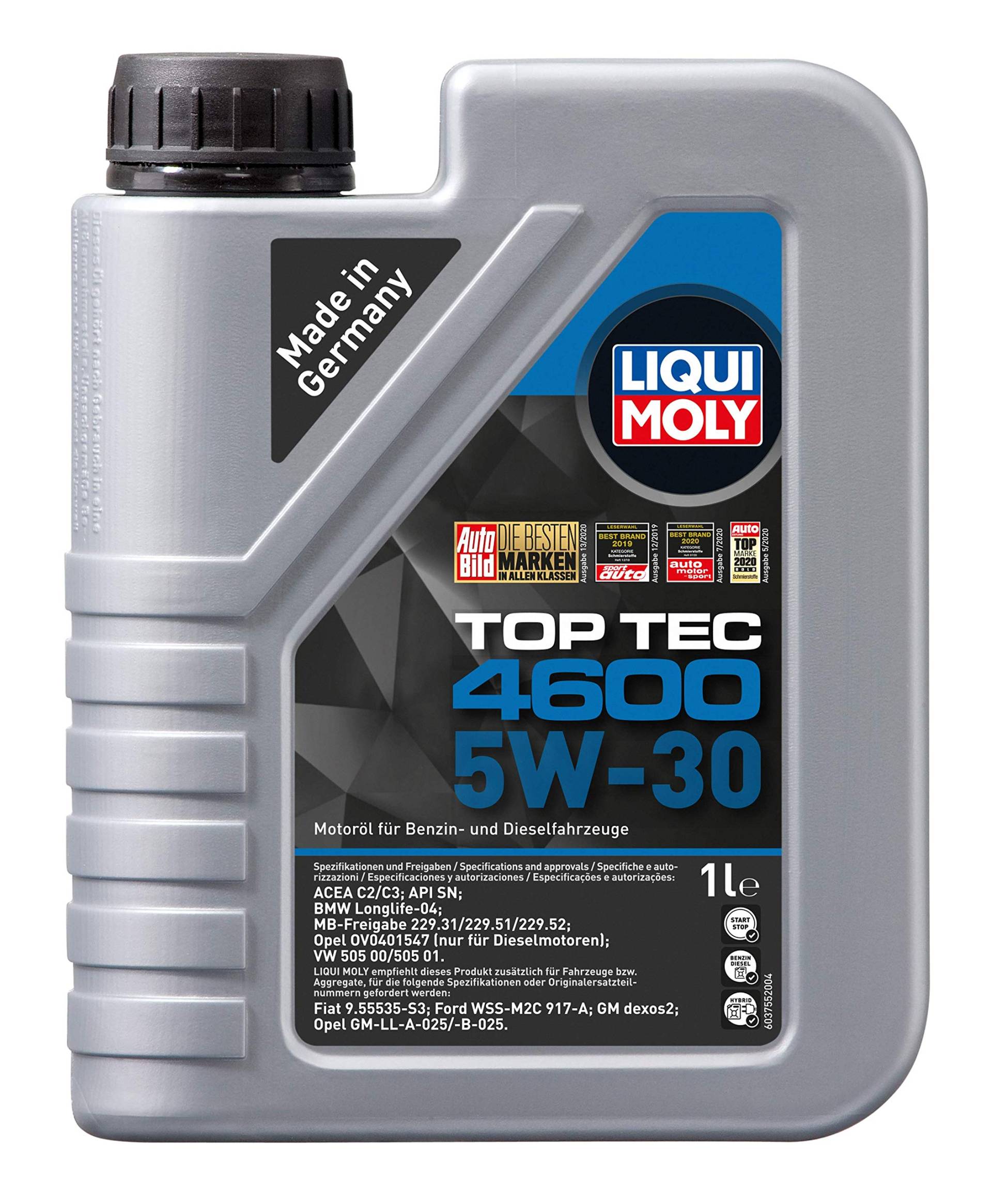 LIQUI MOLY 2315 Toptech Motoröl HC 4600 5w30 1L, Sconosciuto von Liqui Moly