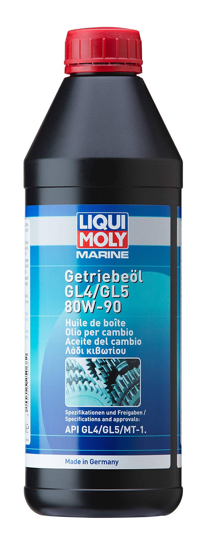 LIQUI MOLY Marine Getriebeöl GL4/GL5 80W-90 | 1 L | Boot Getriebeöl | Art.-Nr.: 25068, farblos von Liqui Moly