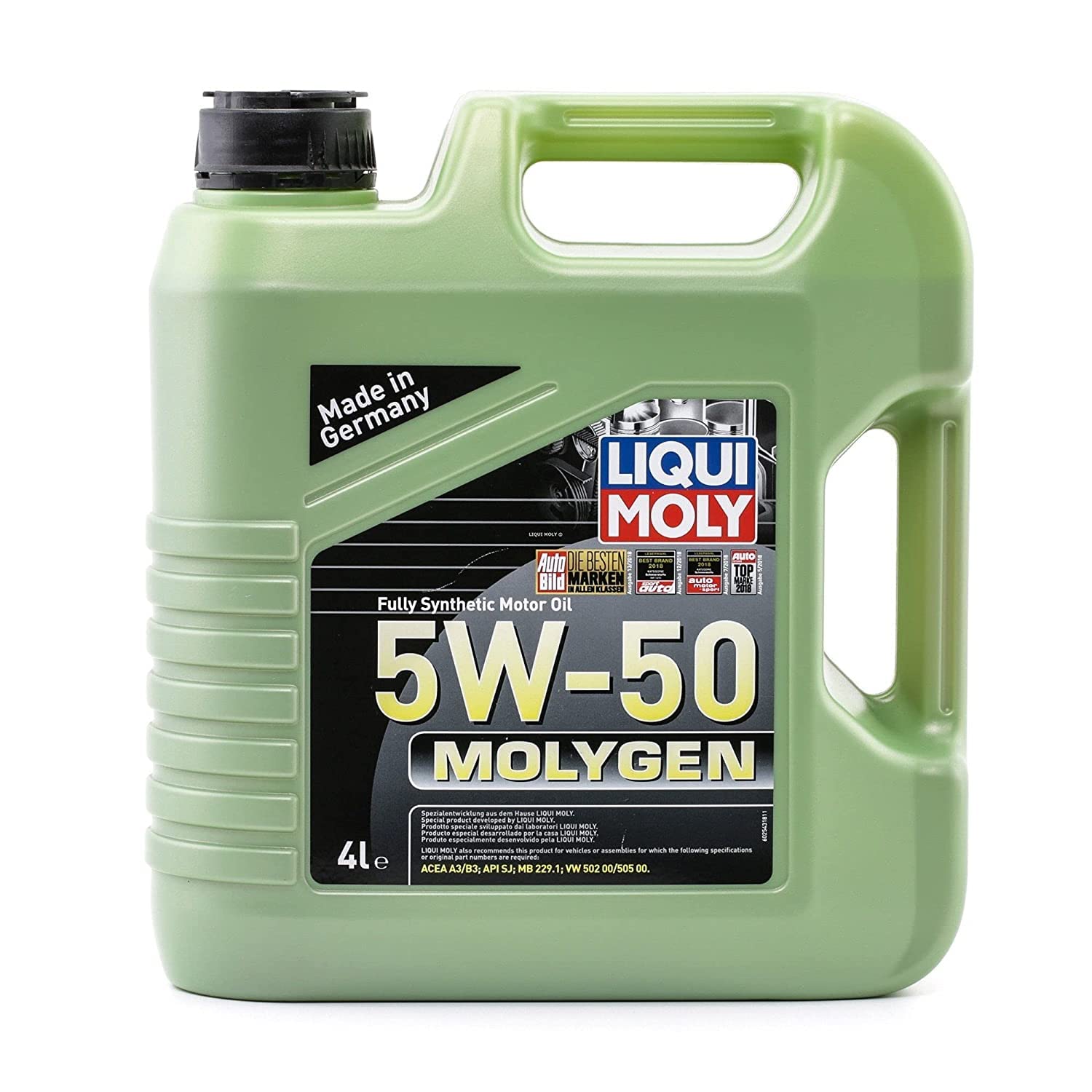 Liqui Moly Motoröl 5W-50 4L Molygen Acea A3/B3 Api Sj Motorenöl Schmieröl von Liqui Moly