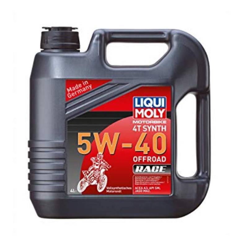 LIQUI MOLY Motorbike 4T Synth 5W-40 Offroad Race | 4 L | Motorrad vollsynthetisches Motoröl | Art.-Nr.: 3019 von Liqui Moly