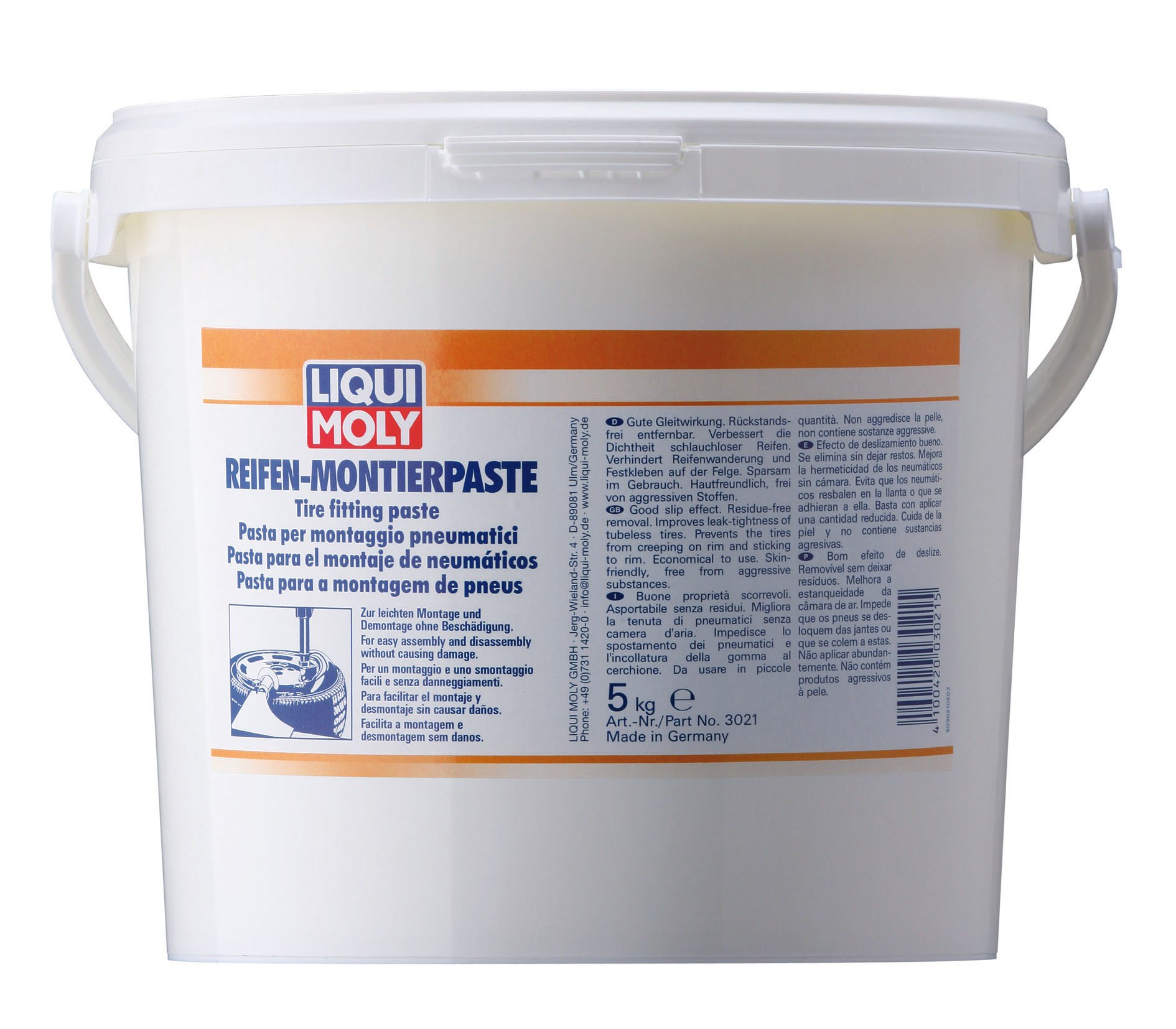 LIQUI MOLY Reifenmontierpaste weiß | 5 kg | Paste | Art.-Nr.: 3021 von Liqui Moly