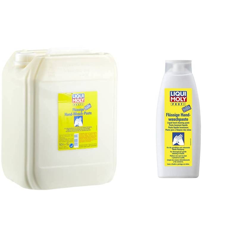 LIQUI MOLY 3354 Flüssige Handwaschpaste 10 l & 3355 Flüssige Handwaschpaste 500 ml von Liqui Moly