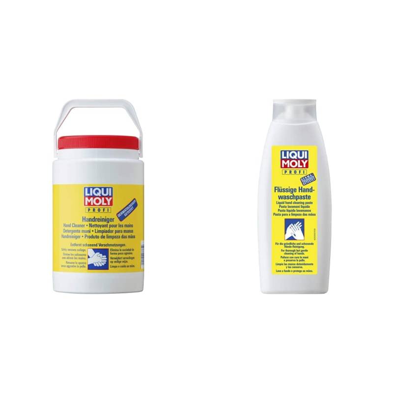 LIQUI MOLY 3365 Handreiniger flüssig 3 l & 3355 Flüssige Handwaschpaste 500 ml von Liqui Moly