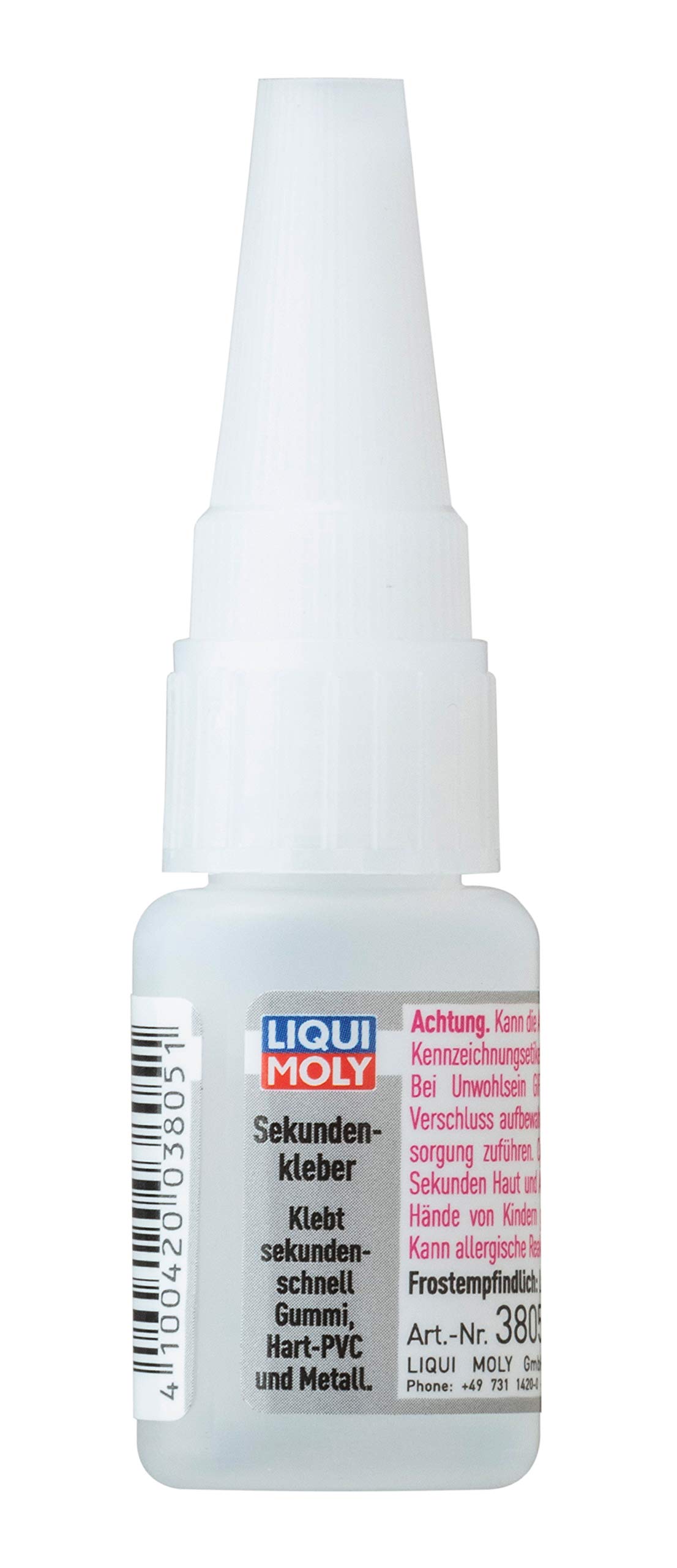 LIQUI MOLY Sekundenkleber | 10 g | Klebstoff | Art.-Nr.: 3805, farblos von Liqui Moly