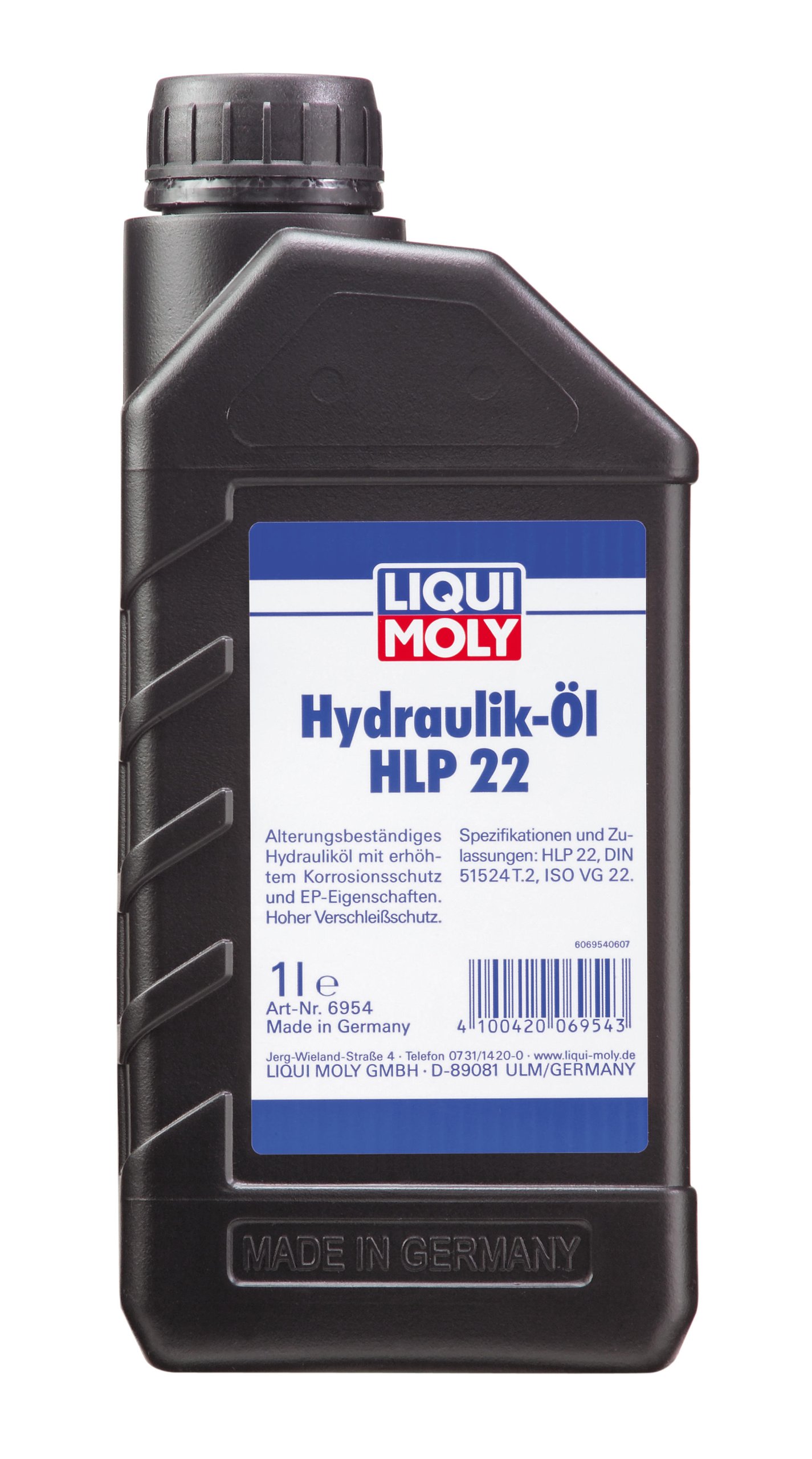 LIQUI MOLY Hydrauliköl HLP 22 | 1 L | Getriebeöl | Hydrauliköl | Art.-Nr.: 6954, farblos von Liqui Moly