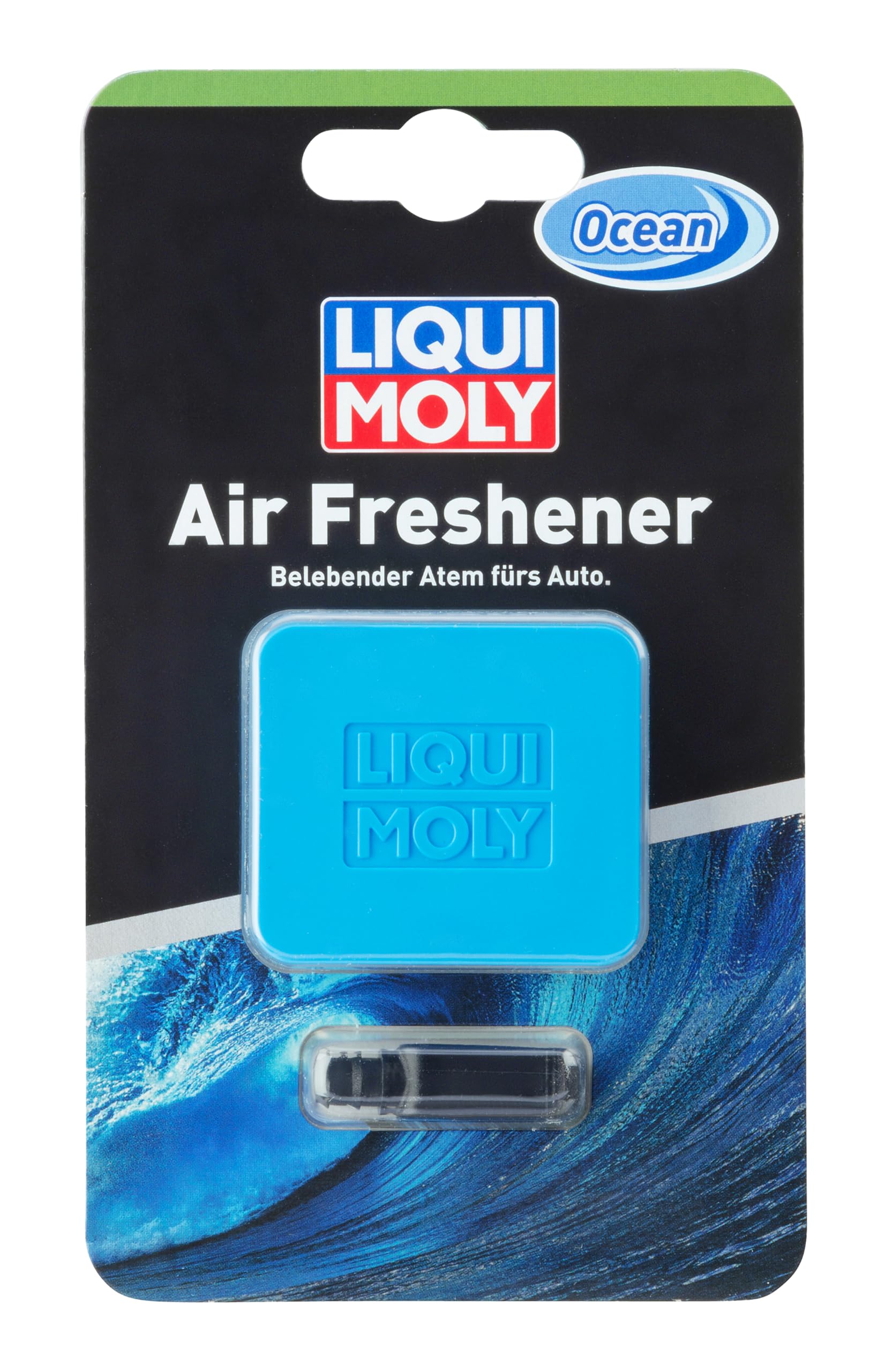 LIQUI MOLY Air Freshener Ocean, Art.-Nr. 21833 I 1x Auto Duft Innenraum zur Befestigung am Lüftungsgitter I Lufterfrischer Auto mit hochwertigen Parfümölen und langanhaltendendem Ocean-Duft von Liqui Moly