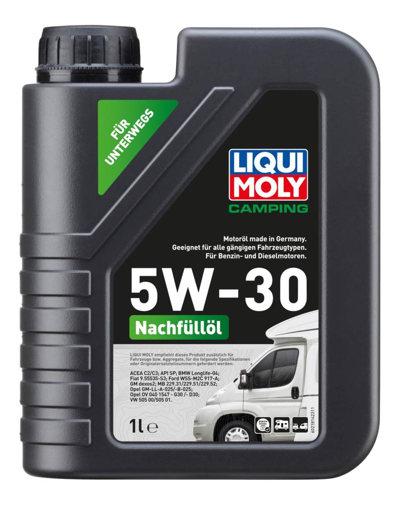 LIQUI MOLY Camping Nachfüllöl 5W-30 | 1 L | Motoröle | Art.-Nr.: 21814 von Liqui Moly