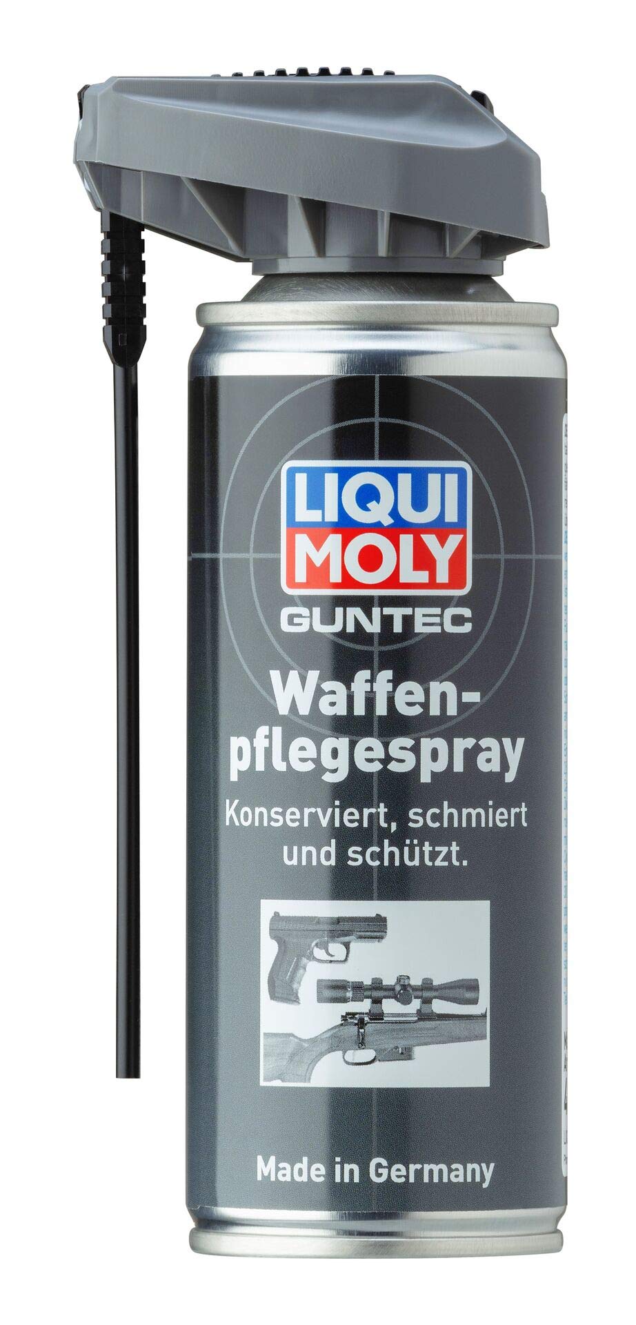 LIQUI MOLY GUNTEC Waffenpflegespray | 200 ml | Waffenpflege | Gleitlack | Gleitöl | Art.-Nr.: 4390, farblos von Liqui Moly