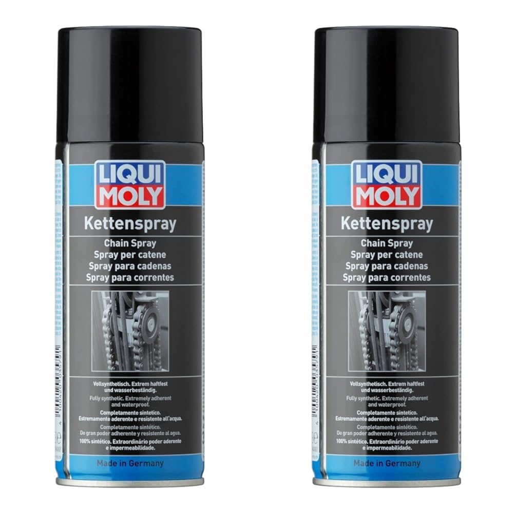 LIQUI MOLY Kettenspray | 400 ml | Haftschmierstoff ohne Kupfer | Art.-Nr.: 3579 (Packung mit 2) von Liqui Moly