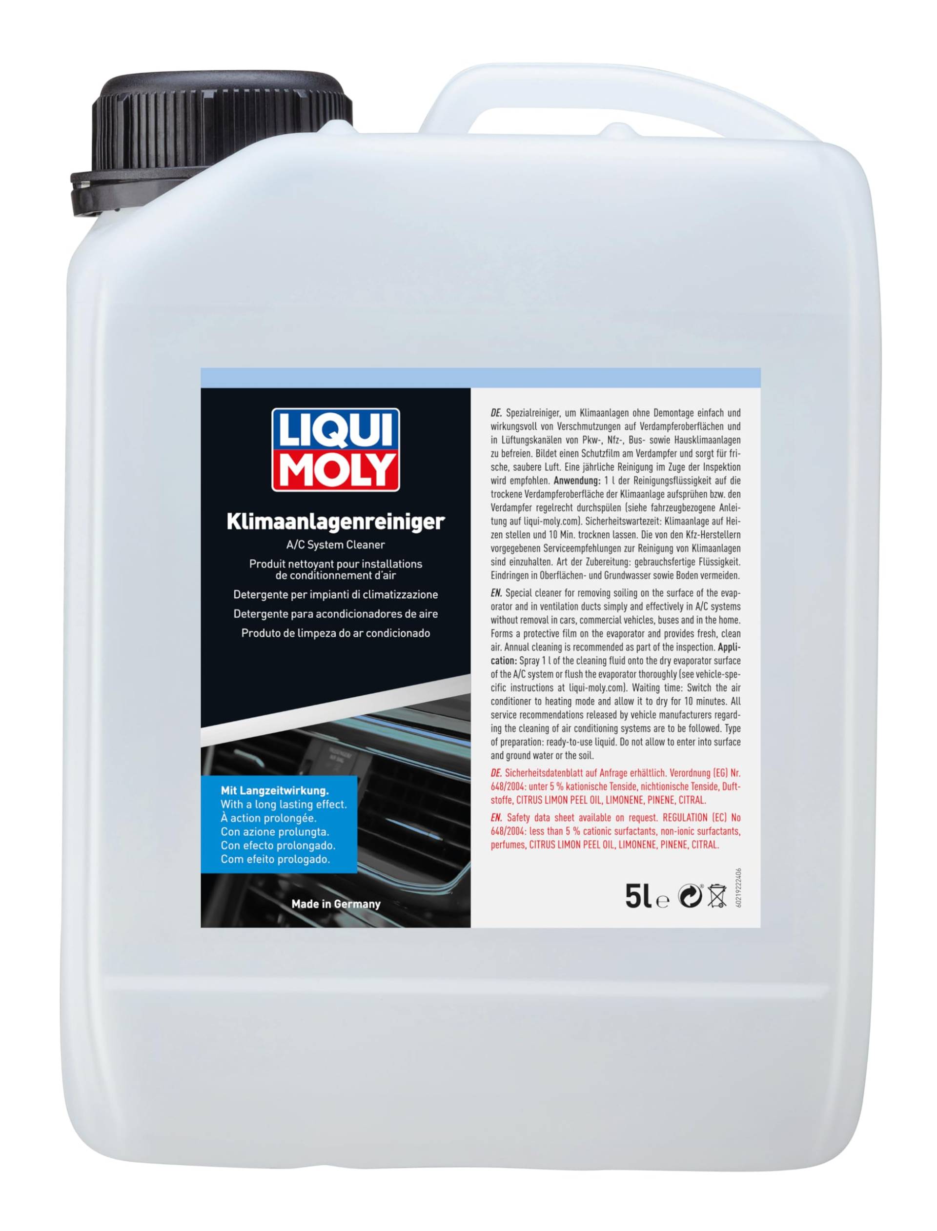 LIQUI MOLY Klimaanlagenreiniger | 5 L |Reinigung / Pflege / Wartung | Art.-Nr.: 221922 von Liqui Moly