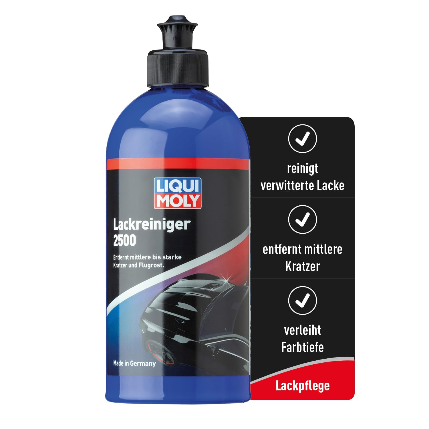 LIQUI MOLY Lackreiniger 2500 | 500 ml | Lackpflege / Lackreinigung / Politur | Art.-Nr.: 21760, farblos von Liqui Moly