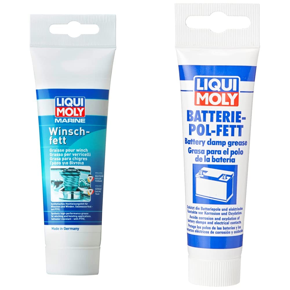 LIQUI MOLY Winsch- und Batterie-Pol-Fett | 100 g & 50 g | Boot Calcium Fett | Schmierfett | Art.-Nr.: 25045 & 3140 von Liqui Moly