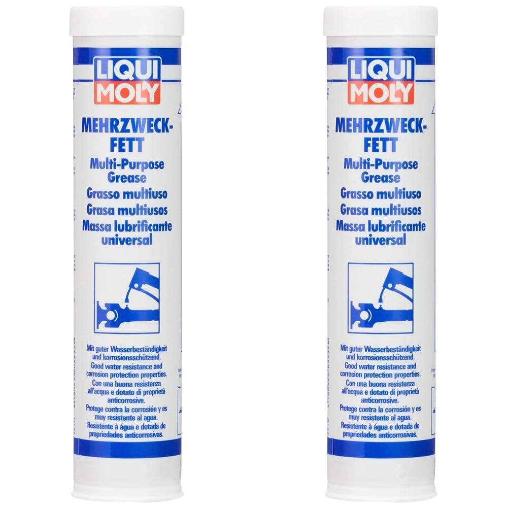 LIQUI MOLY Mehrzweckfett | 400 g | Lithium Fett | Art.-Nr.: 3552 (Packung mit 2) von Liqui Moly