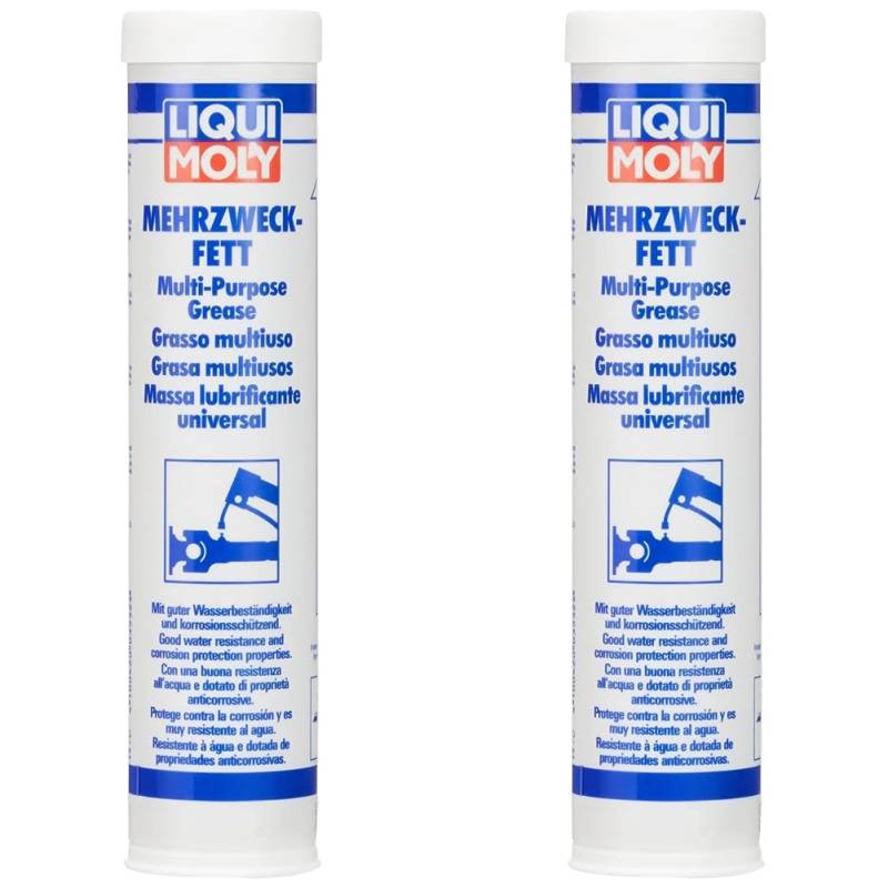 LIQUI MOLY Mehrzweckfett | 400 g | Lithium Fett | Art.-Nr.: 3552 (Packung mit 2) von Liqui Moly