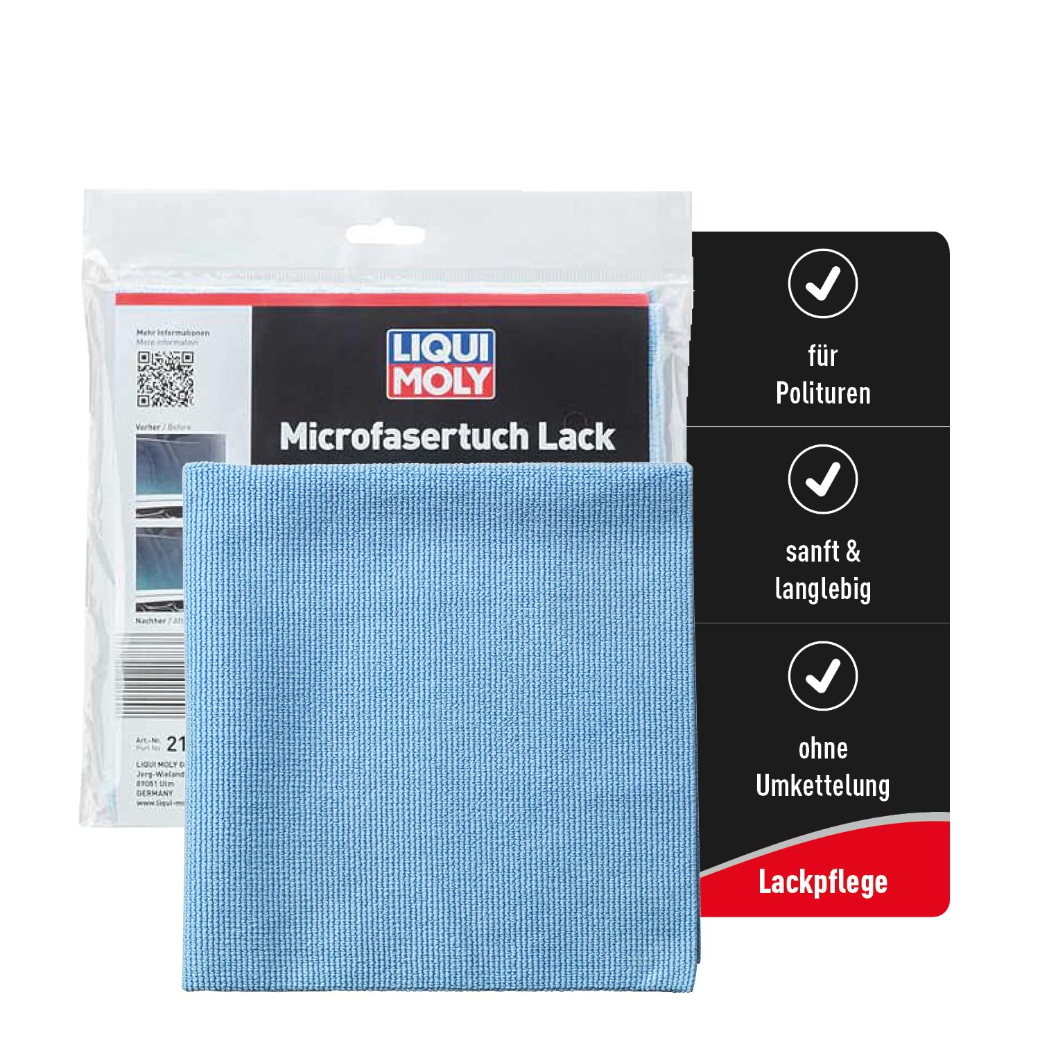 LIQUI MOLY Microfasertuch Lack | 1 Stk | Lackpflege / Lackreinigung | Art.-Nr.: 21783 von Liqui Moly