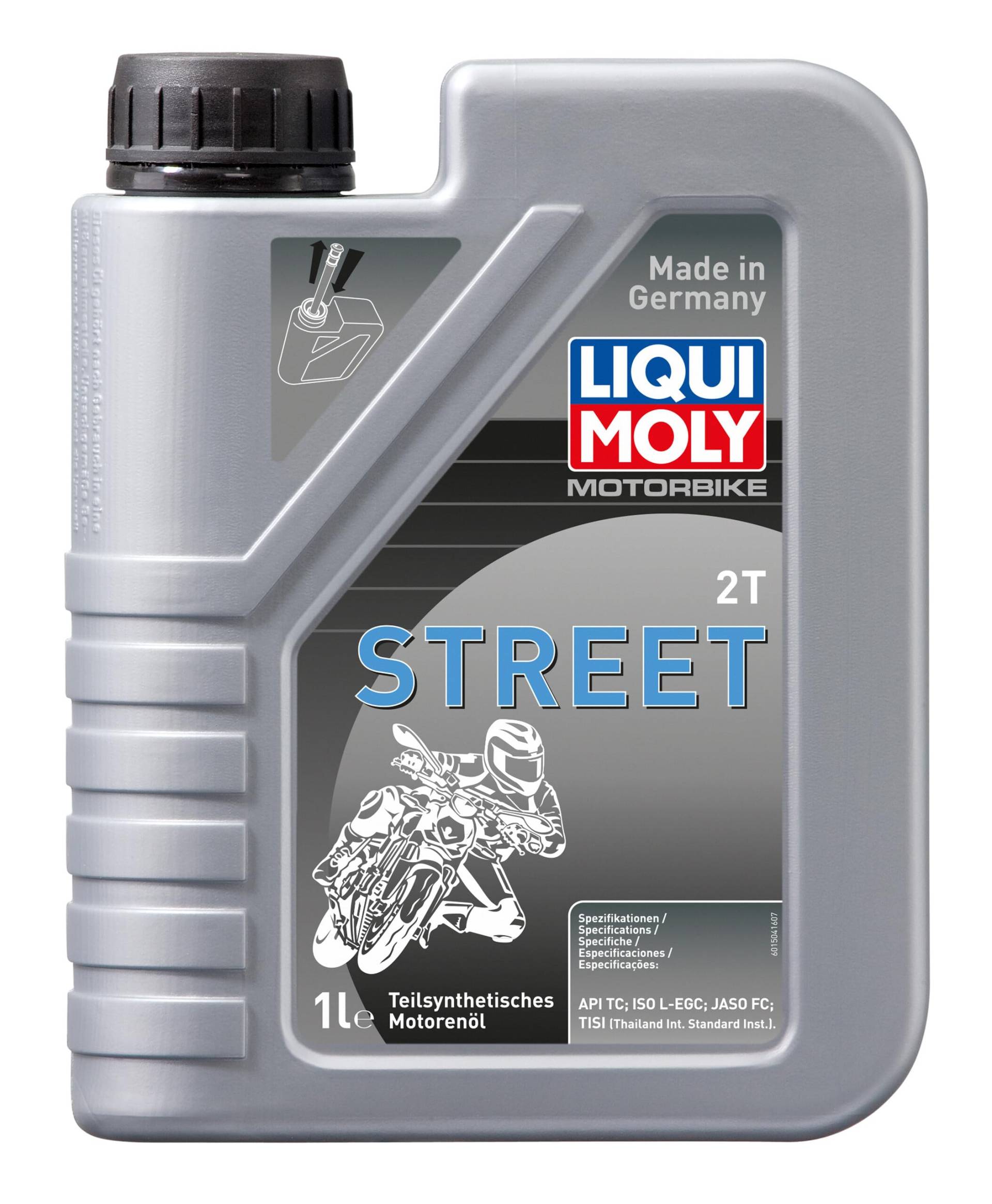 LIQUI MOLY Motorbike 2T Street | 1 L | Motorrad 2-Takt-Öl | Art.-Nr.: 1504, farblos von Liqui Moly