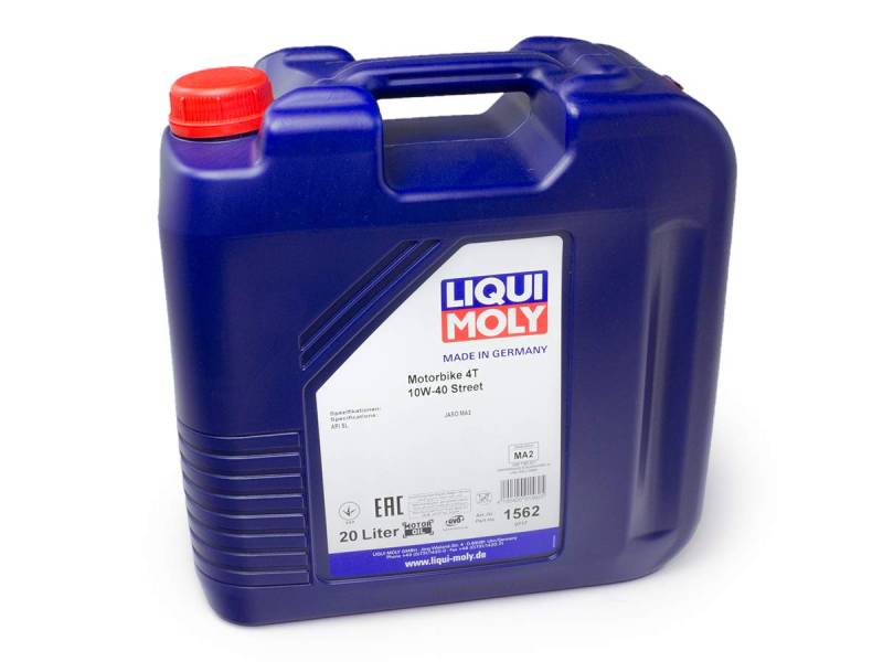 LIQUI MOLY Motorbike 4T 10W-40 Street | 20 L | Motorrad 4-Takt-Öl | Art.-Nr.: 1562 von Liqui Moly