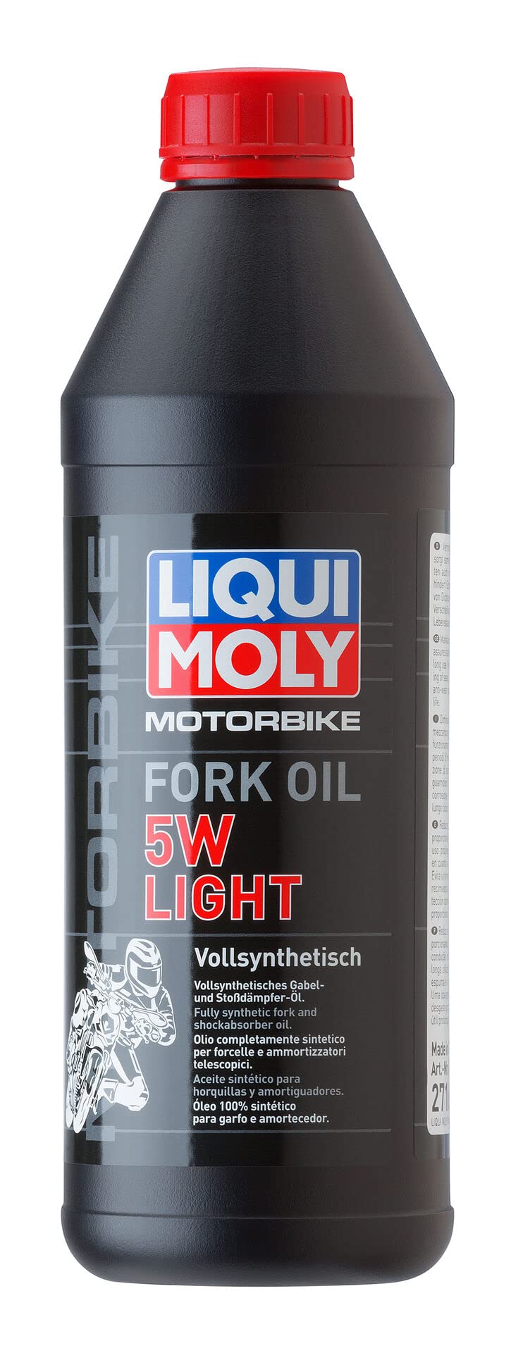 LIQUI MOLY Motorbike Fork Oil 5W light | 1 L | Motorrad Gabelöl | Art.-Nr.: 2716, farblos von Liqui Moly